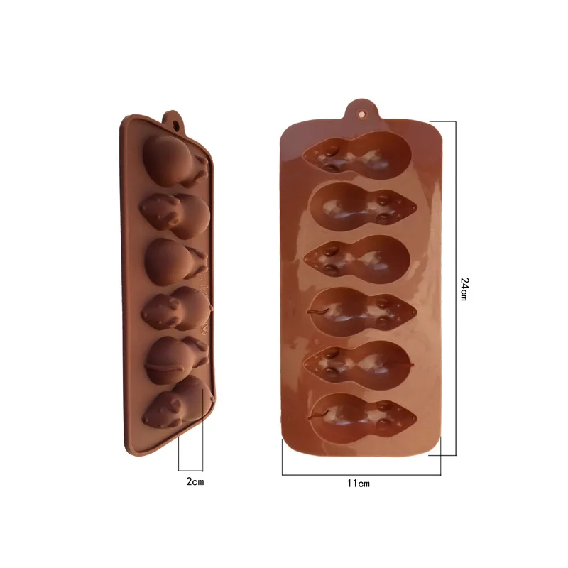 Маленькая мышка бисквитная форма Шоколадные формы, свечи формы, Соль резьба плесень, силиконовые льда решетки животных помадка D644