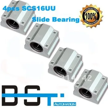 

Free Shipping 4pcs x SC16UU SCS16UU 16mm Linear Ball Bearing Housing