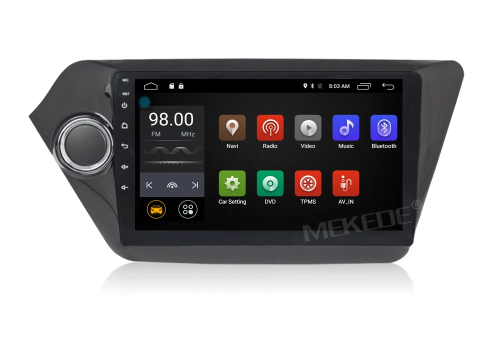 Best Quad Core 9 inch Android 7.1  Car GPS Navigation for Kia RIO K2 2010 2011 2012 2013 2014 2015 Radio Cassette Player WIFI 4G DVR 11