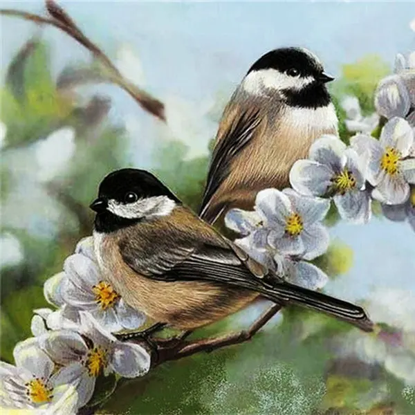 DIY 5D rhinestone Diamond Painting Cross Stitch Embroidery flowers bird stickers Mosaic pattern Home Decoration | Дом и сад