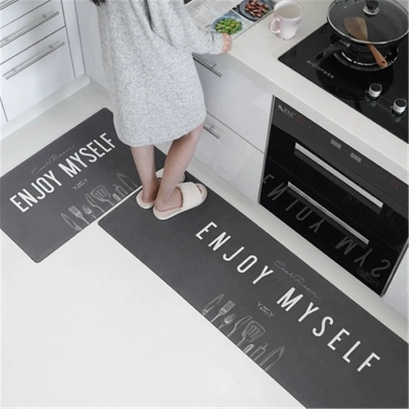 

Nordic oil absorbent mat kitchen floor mat non-slip home use pad strip waterproof mat
