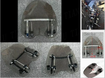 

Motorcycle Smoke Windshield Windscreen For Honda Yamaha Suzuki Kawasaki Street Bobber Custom Chopper Cruisers Street Bike