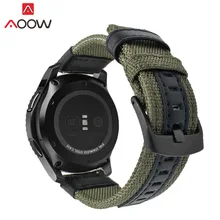 20 мм 22 мм армейский зеленый нейлоновый ремешок для samsung Galaxy Watch Active 2 42 мм 46 мм gear S2 S3 Amazfit huawei часы GT для мужчин сменный ремешок