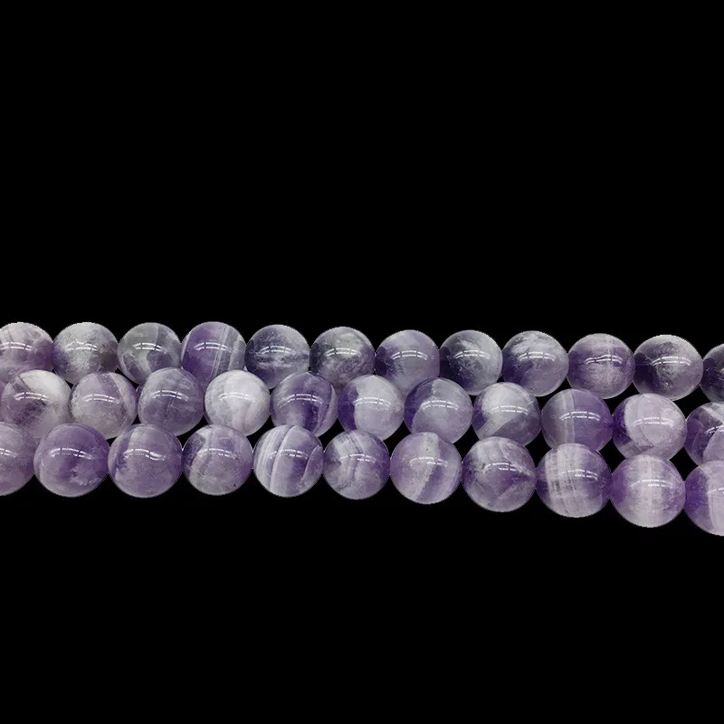 

Natural Stone Beads Purple Crystal Amethysts Round Beads For Jewelry Making 15.5inch Pick Size 4mm 6mm 8mm