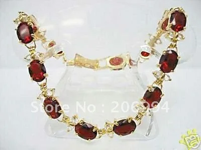 Новое поступление прекрасный браслет с красным кристаллом циркония цепи модные ювелирные изделия