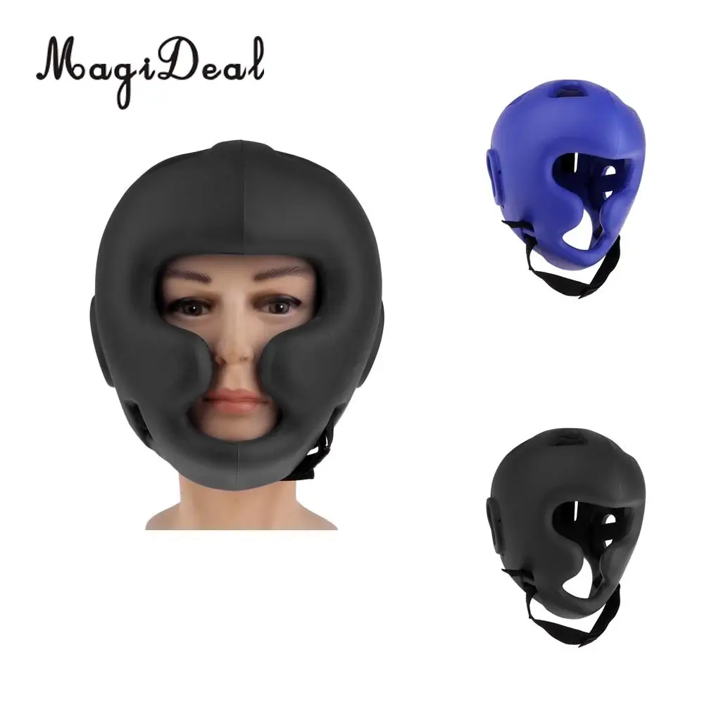 MagiDeal Essential Boxing MMA Kickboxing Headgear Protective Gear Professional Lightweight Foam boxing head guard safety Helmet