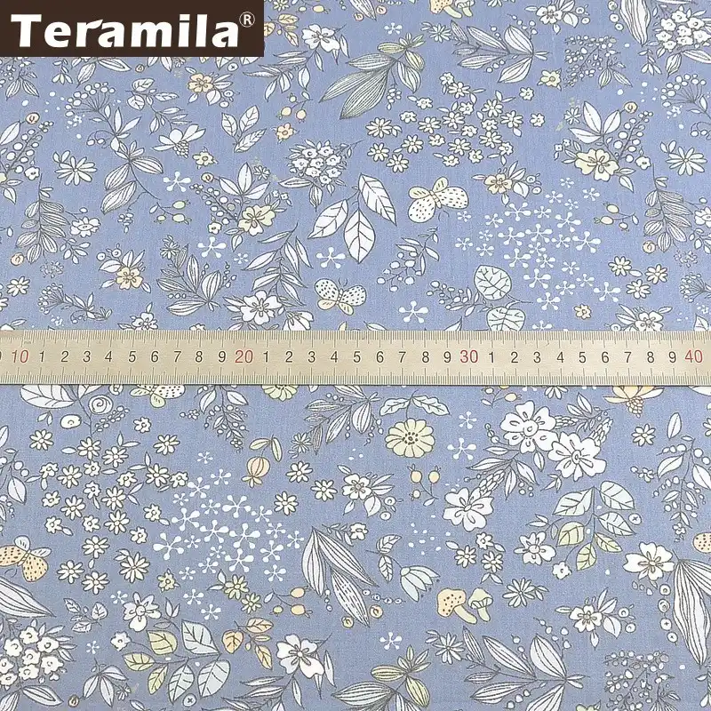 Teramila 100% хлопчатобумажная ткань материал для шитья цветочный Скрапбукинг
