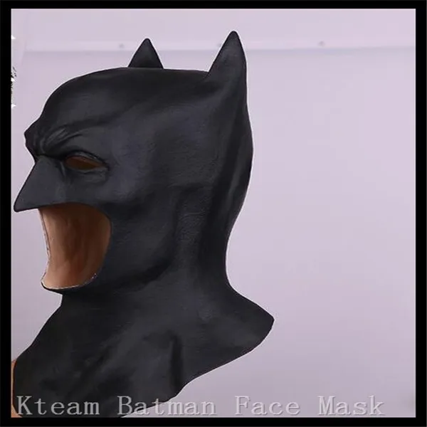 Черная маска Бэтмена для Хэллоуина, костюм для взрослых и детей, косплей, латексная страшная маска, Подарочные маски на год, вечерние