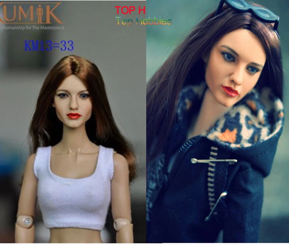 

1/6 Scale 1:6 Figure Custom Female Hair Head Sculpt Chief KUMIK Hot Sideshow Toys Fit 12 Inch PH HT Action Figures TTL Enterbay