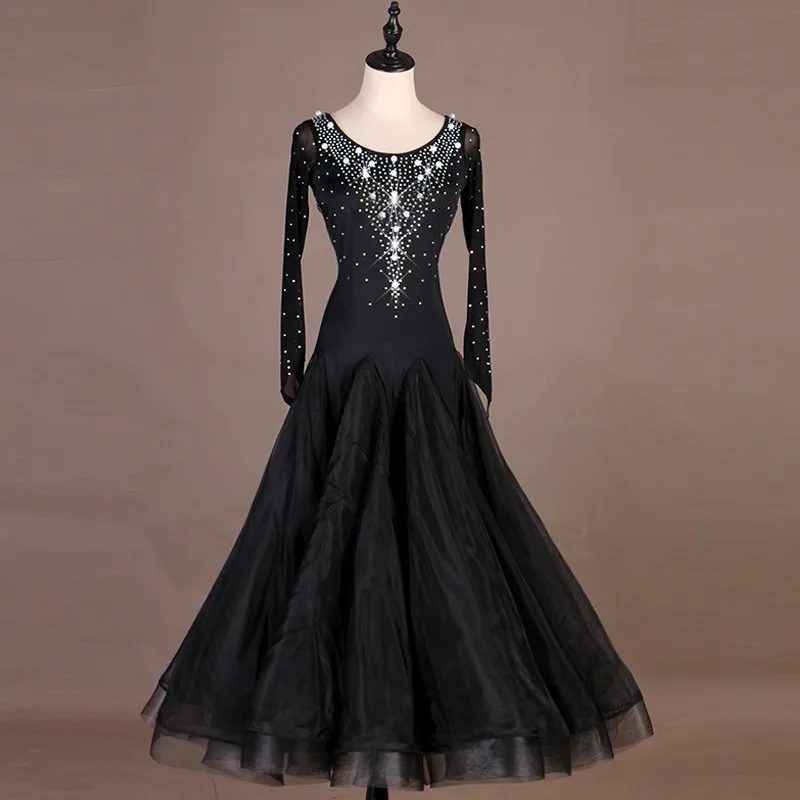 

long sleeve ballroom dress women girl ballroom dance competition dresses ballroom dress standard waltz women girl