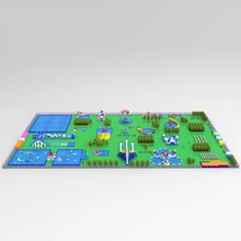 Летний проект большой надувной аквапарк, деловой планировщик парк развлечений аквапарк игры оборудование для езды цена на продажу