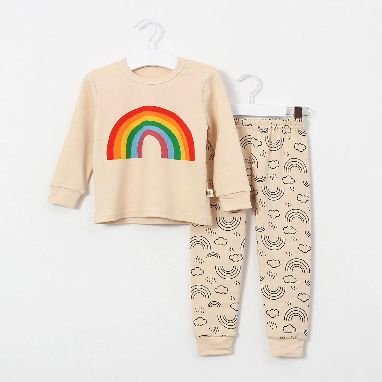 2 шт./компл. пижама с длинным рукавом детская одежда с рисунком для маленьких мальчиков, детская одежда с рисунком, костюмы для мальчиков - Цвет: C1
