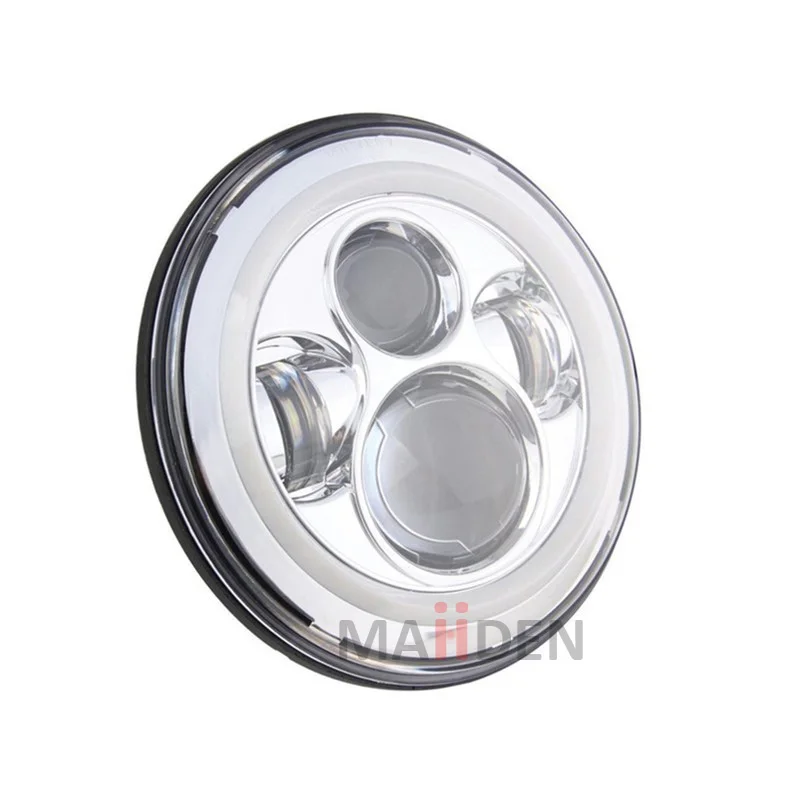 1 пара 7 &quotLED Halo Angel Eye фары с адаптером H4 To H13 для ваз 2101 дюймовый круглый налобный
