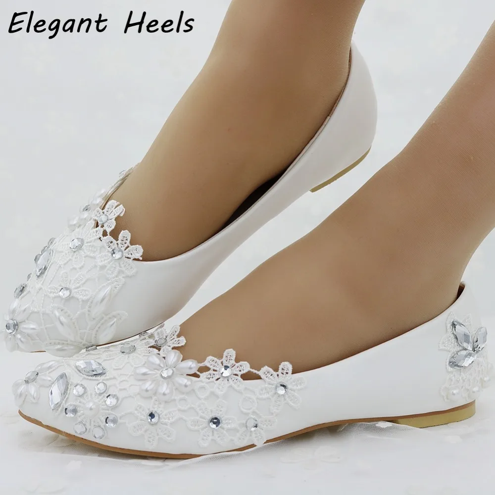 Spring women shoes flats white lace flat heel casual shoes for women ...