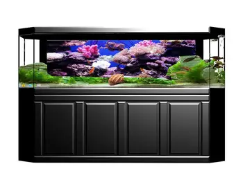 

122cm Length Waterproof Aquarium Background Stone Poster HD Fish Tank Decorations Landscape With Glue On The Surface MA15