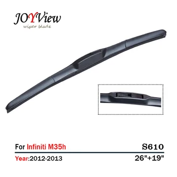 

S610 26 + 19 inches Wiper Blade for Infiniti M35h Model Year 2012 2013 High Quality Car Windshield Wipers essuie glace voiture
