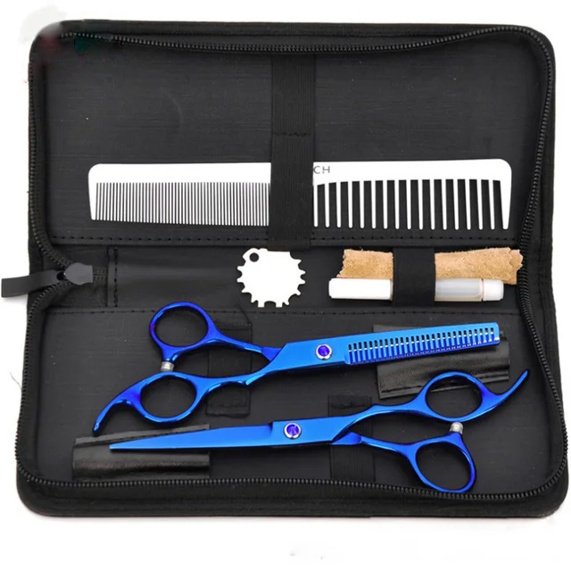 6 inch Color Pet Grooming Hairdressing Scissors Set Dog Cat Grooming Hair Cut Scissors Set Pet Accessories