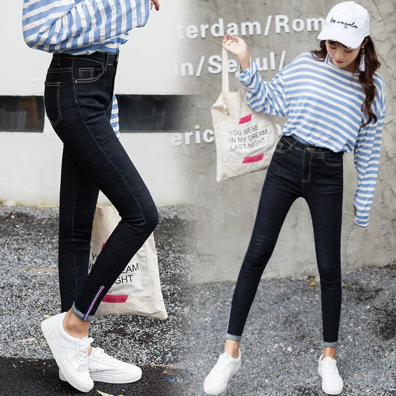 2019 Spring Summer Jeans Woman High Waist Stretch Ripped Ankle Length Skinny Slim Fit Denim Pants for Women Plus Size 2019 Spring Summer Jeans Woman High Waist Stretch Ripped Ankle Length Skinny Slim Fit Denim Pants for Women Plus Size