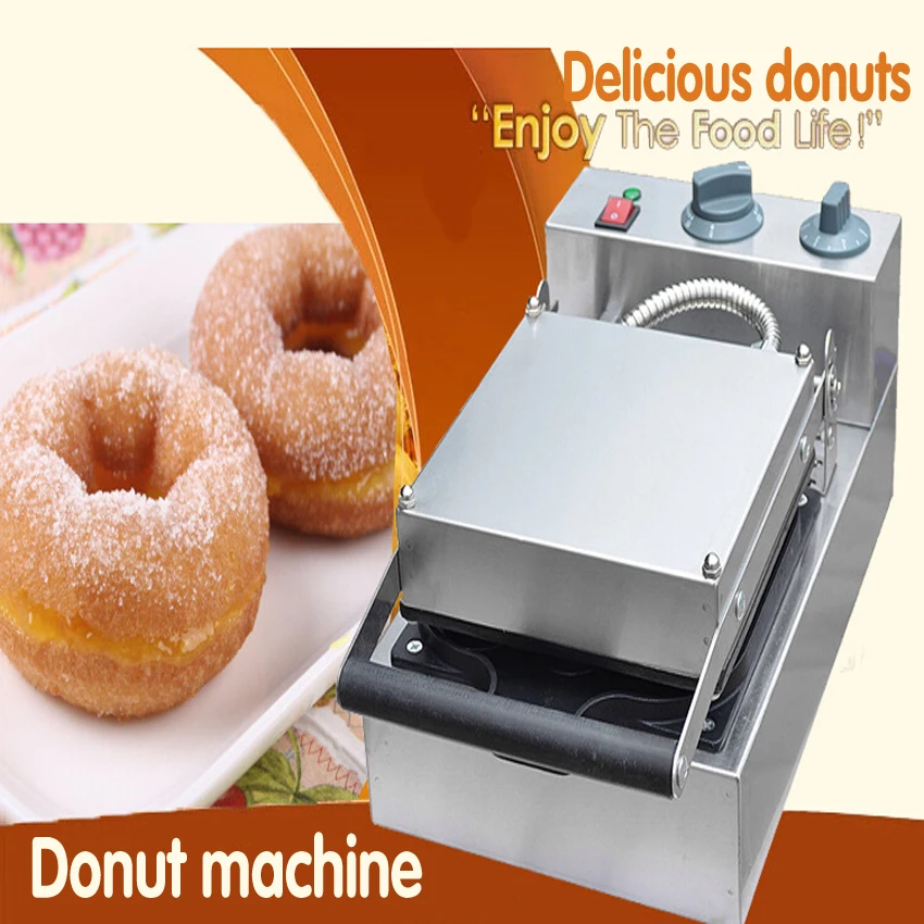 

1PC FYX-4A 220V Commercial Non-stick Electric Doughnut Maker Machine 9 holes donut machine in waffle makers