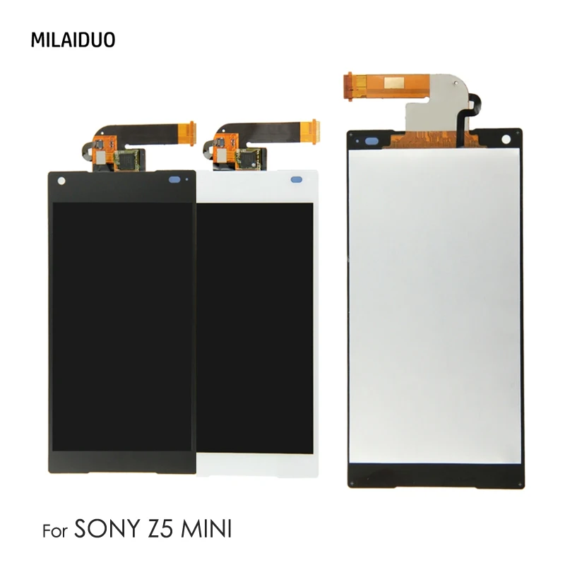 

Original LCD Display For SONY Xperia Z5 MINI E5823 E5803 Touch Screen Digitizer Replacement 4.6 Inch Black White No Frame