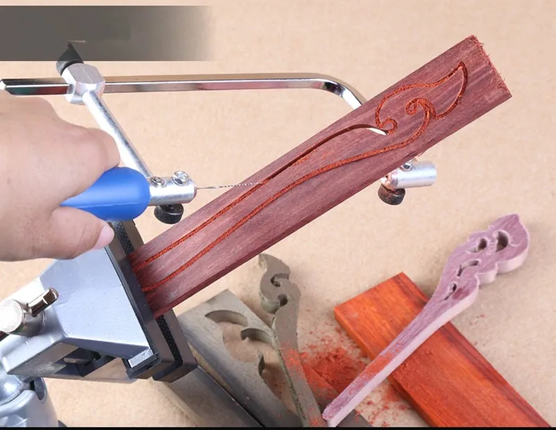 DIY-woodworking-Saw-Scroll-Coping-Metal-Tool-U-Shape-W-4-Replacement-Blades-Garland-curve-wire (5)
