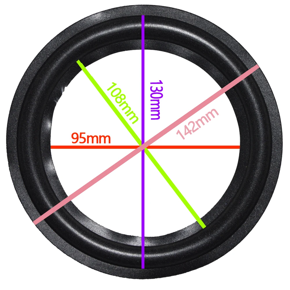 2 шт. кольцо из вспененного материала для динамика ремонт складное кольцо для сабвуфера аксессуары для ремонта динамиков 2,5 5 5,5 6 8 10 12 дюймов