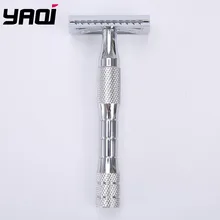 Yaqi хром цвет нержавеющая сталь Ручка 3 шт. Мужская Безопасная бритва