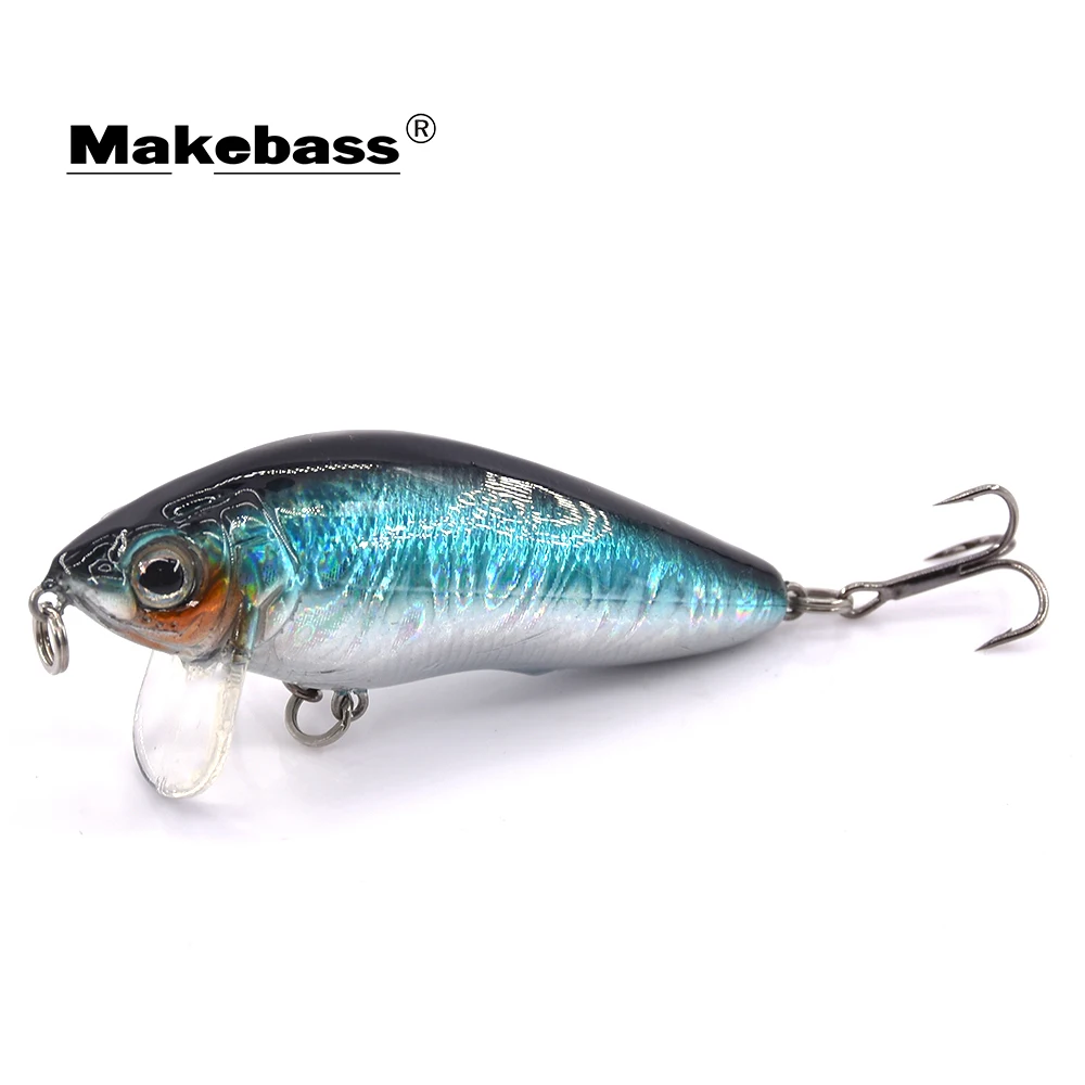 MAKEBASS 2.6in/0.3 oz Crankbait إغراء الصيد العائمة الطعوم الثابت Swimbaits قارب المحيط توبواتر السحر الصيد معالجة