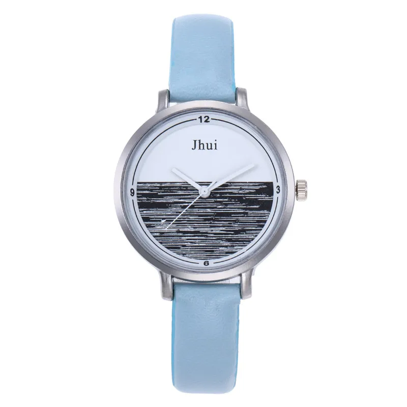 Jhui Women's Fashion Leather Strap Analog Quartz Glass Mirror Watches Jhui Women's Fashion Leather Strap Analog Quartz Glass Mirror Watches