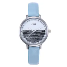 Jhui Women's Fashion Leather Strap Analog Quartz Glass Mirror Watches Jhui Women's Fashion Leather Strap Analog Quartz Glass Mirror Watches