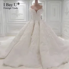 Robe De Mariage Princess Bling Luxury Crystals White Wedding Dress Gown 2017 Bridal Wedding Gown Vestido De Noiva Custom Made