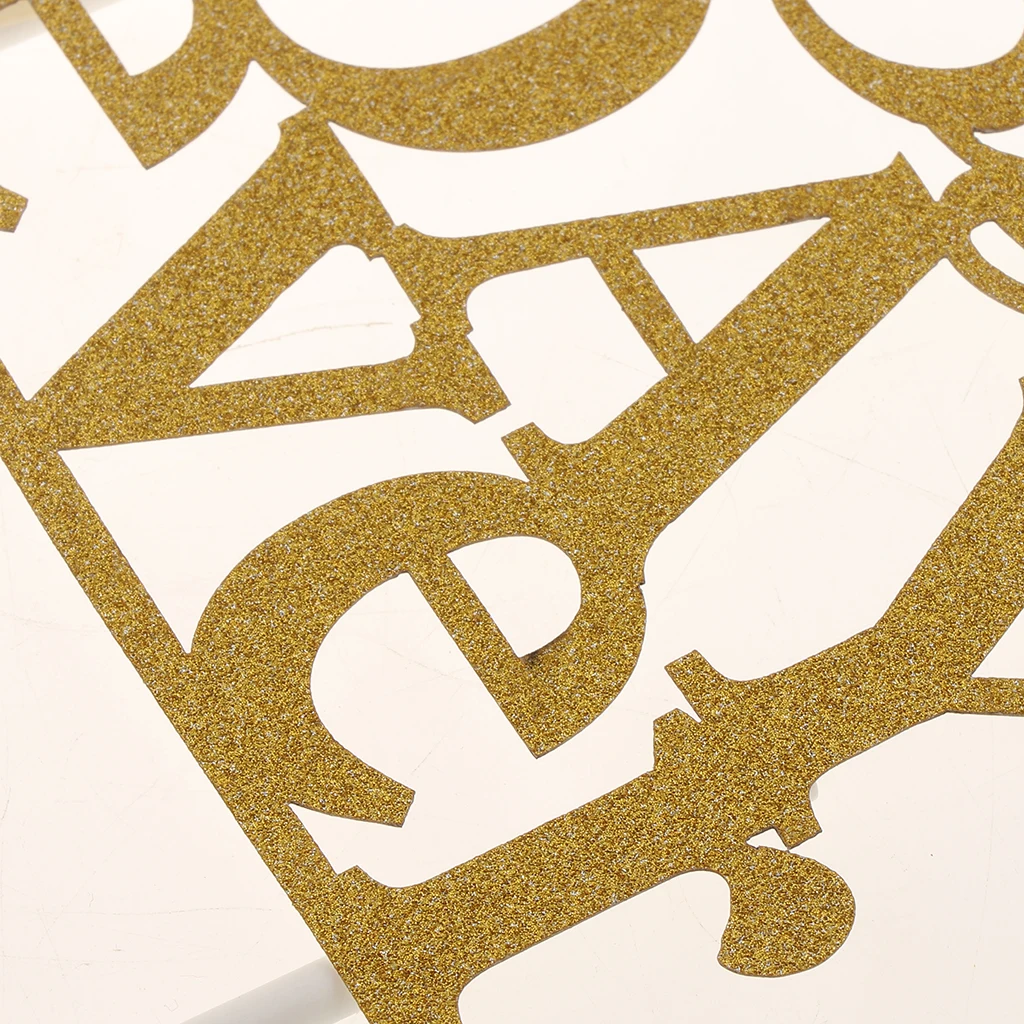 Glitter Paper Best Day Ever Cake Topper on Sticks Dessert Bakery Shop Home Party Cake Decor Photography Prop Wedding Party Decor