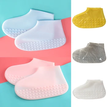 

1 Pair Single Use Latex Waterproof Shoe Cover Elasticity Latex Thicken Rain Overshoes Slip-resistant Boot Protector Hot Sale New