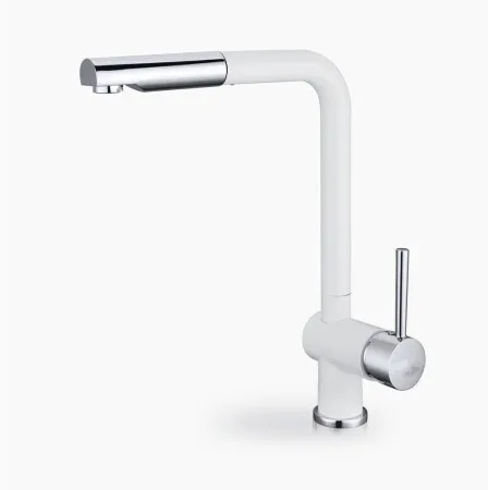 2015 Pull Out Kitchen Faucet White Spray Lacquer Kitchen Faucet