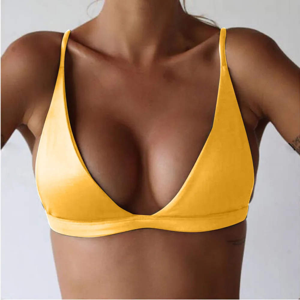 

2018 New Sexy Bikinis Women Swimsuit High Waisted Bathing Suits Swim Halter Push Up Bikini Set padded bra bralette Swimwear D#