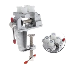 Мини тиски Инструмент алюминиевый небольшой хобби ювелира зажим на стол скамейка тиски