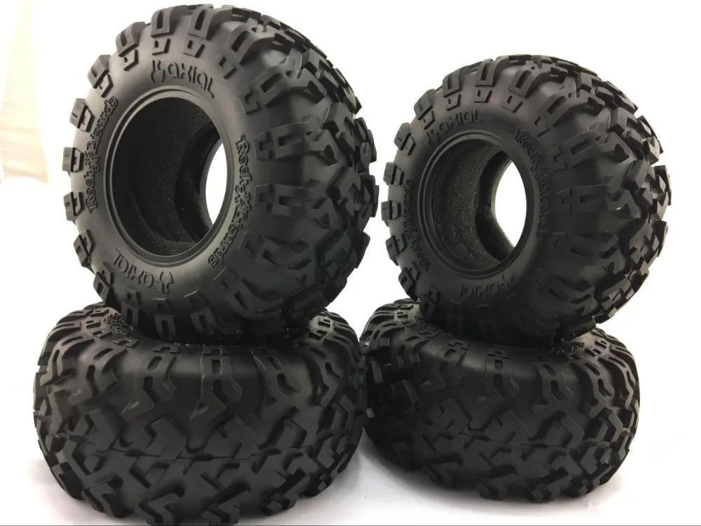 

RC 4wd Axial Racing 2.2inch Rock Crawler Rims 2pcs RC 1/10 Crawler 2.2 Tires 130mm AX12015 2.2 Ripsaw Tires - R35 Compound 2pc