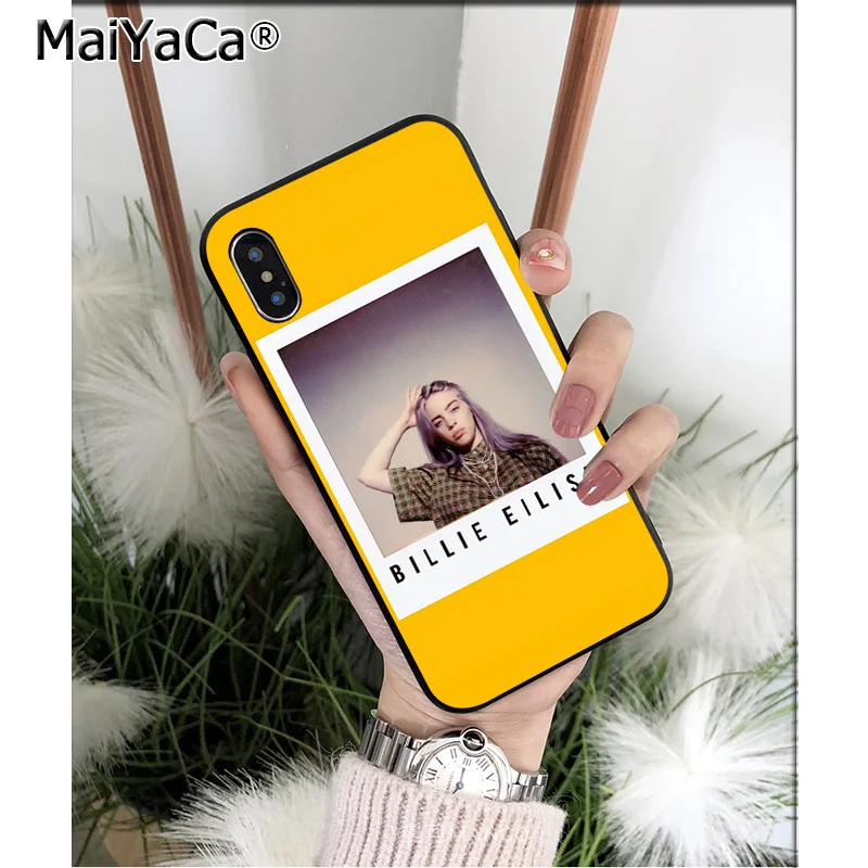 MaiYaCa Billie Eilish ТПУ Мягкий силиконовый чехол для телефона чехол для iPhone X XS MAX 6 6S 7 7plus 8 8Plus 5 5S XR