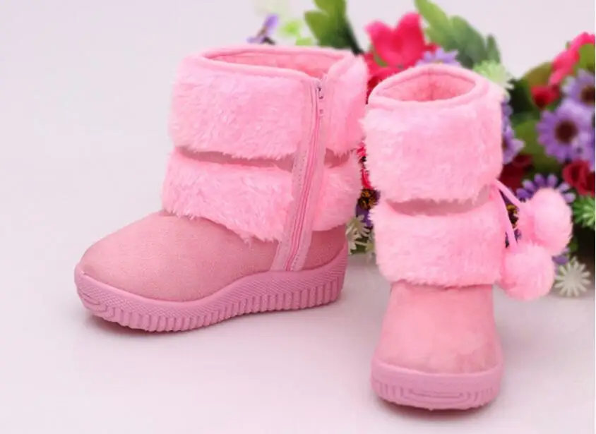 Girl's ball snow boots-24
