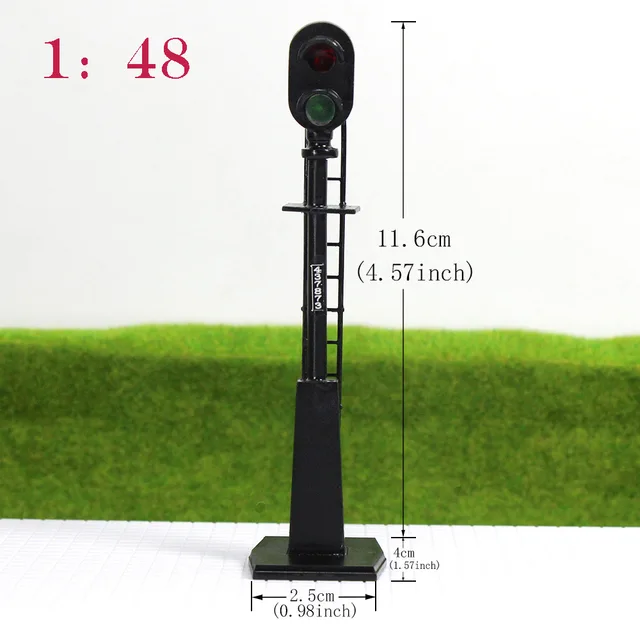 JTD4RG 5PCS HO O N scale LEDs made Railroad Signals for Railway signal