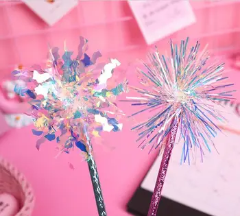 

24pcs/lot Novelty Shinning Silk Glitters Ballpoint Writing Pens Study Girls Birthday Festival Party Takeaways Favor Goodie
