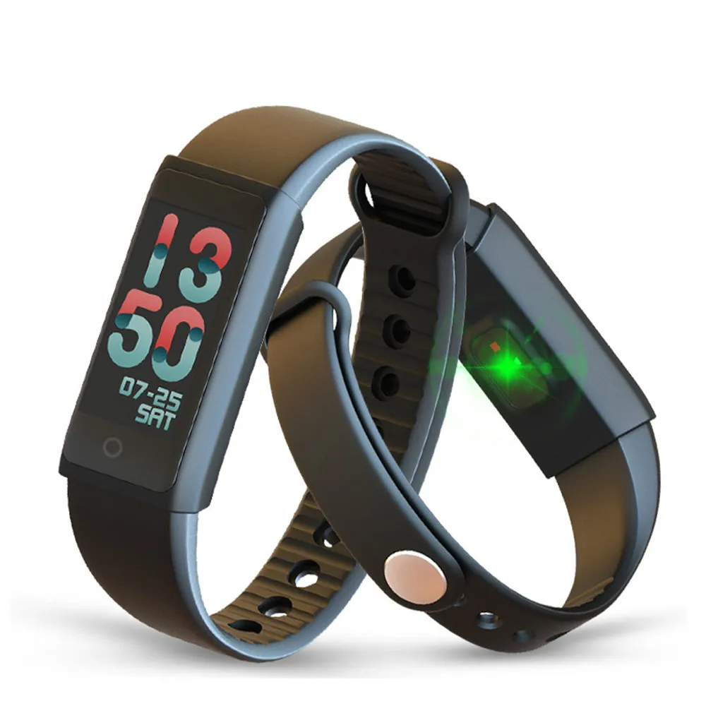 2018 colourful touch screen wristband Blood Pressure Smart Wristband