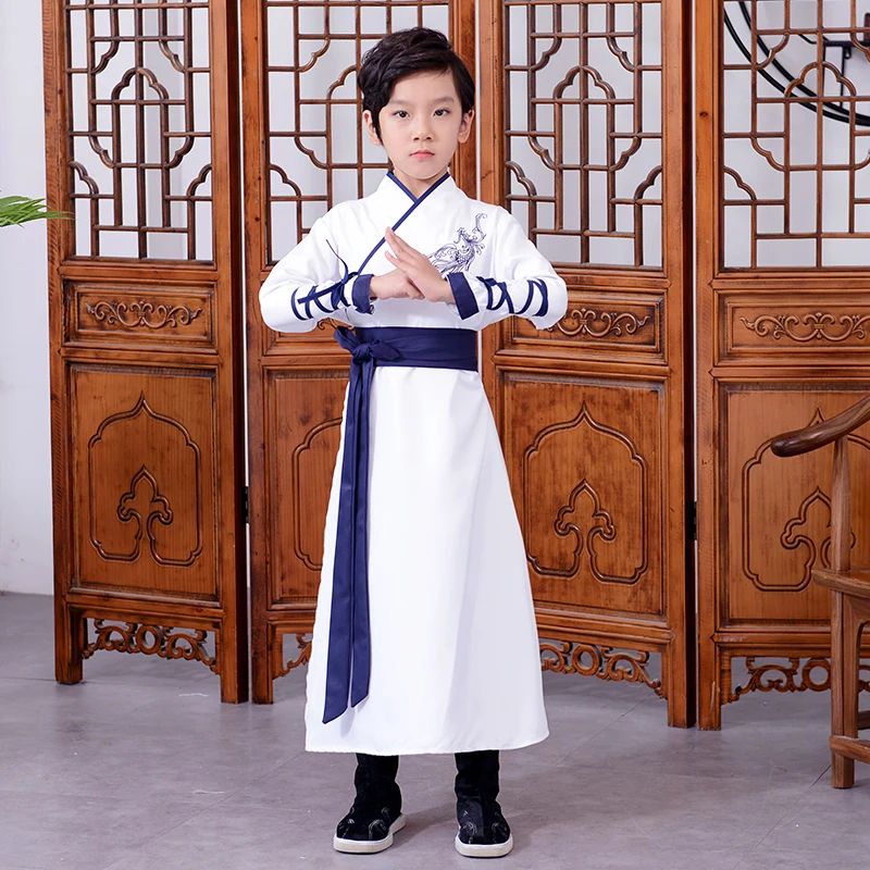 Детская традиционная китайская одежда вышивка Тан костюм обувь для девочек Древний одежда ханьфу Фея наряды сцены