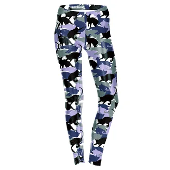 

Animal Cat 3D Print Camouflage Leggings Women Sexy Slim Fitness Leggings Elastic Casual Leggings Plus Size Mujer Leggins Mujer