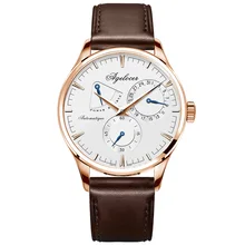 New Design Men Army Military Watch Agelocer Men s Watches White Dashboard Automatic Movement Power Reserve