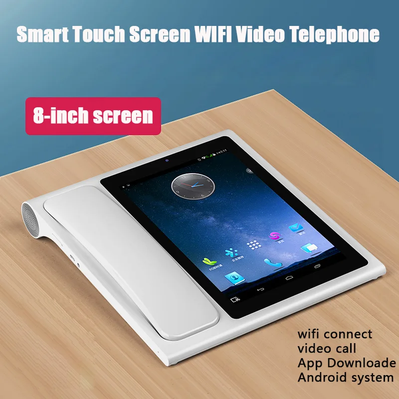

Bluetooth Andrews Smart Network Video Fixed Telephone With Call ID SMS WIFI Address Book For Home Office Bussiness Smart Phones