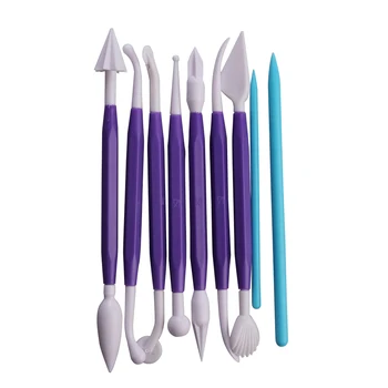 

9Pcs Plastic Clay Sculpting Set Wax Carving Pottery Tools Carving Sculpture Shaper Polymer Modeling Clay Tools