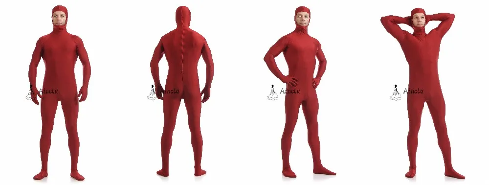 Ainclu Open Face Zentai Cat Suit Green Black White Cosplay Spandex Kids Adult Halloween Party -Zentai shop online