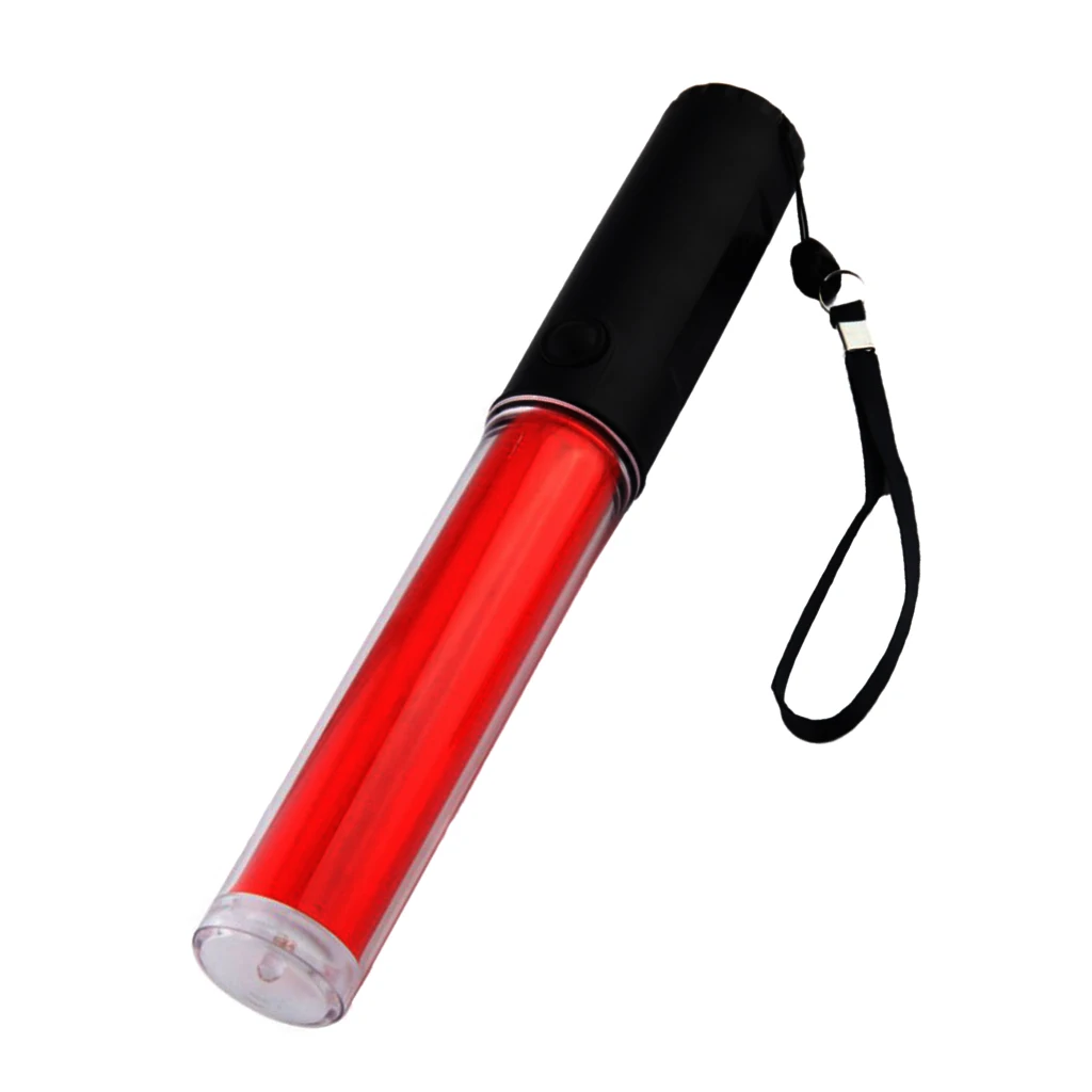 10 Inch Signal Traffic Baton LED Flashlight with Two Flashing Modes