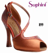 FREE SHIPPING New Designed Orange Small Toe Dance Shoes Latin Salsa Dance Shoes Woman Sexy Peep Toe Dance Shoes